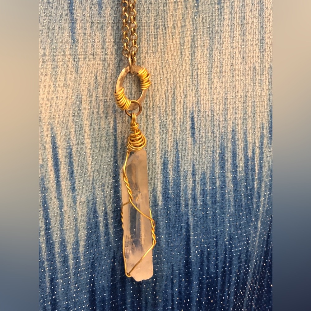Necklace crystal wrapped Liven up those tops with a beautiful crystal necklace